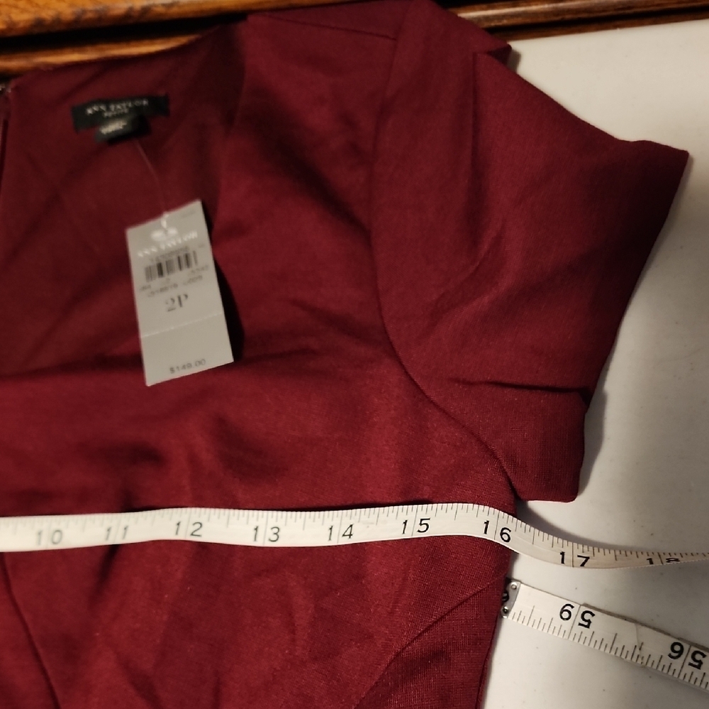 Ann Taylor NWT Rich Burgundy Dress - Picture 5 of 8